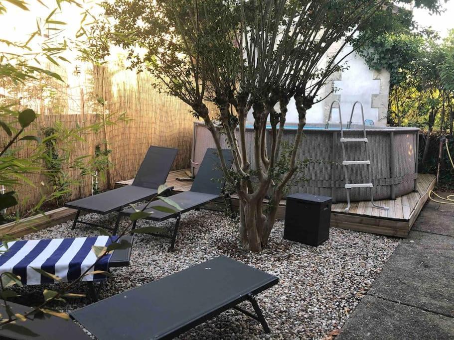 Maison A Arcachon Avec Piscine Hors-Sol Luaran gambar